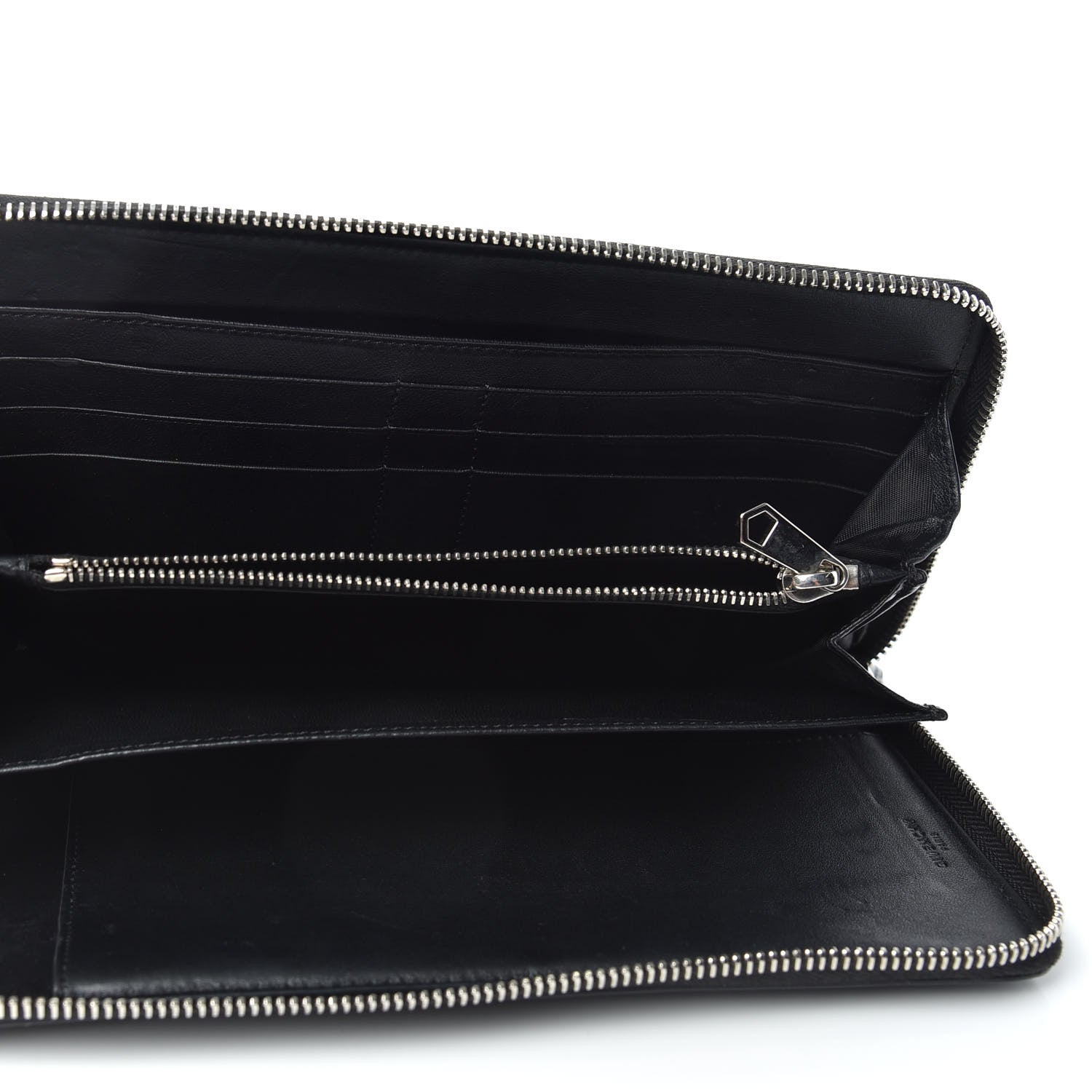Givenchy Calfskin Star Pandora Zip Around Wallet Black 5 of 6