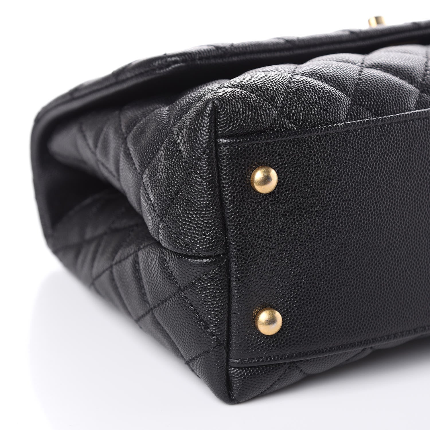 Chanel Caviar Quilted Small Coco Handle Flap Black 8 of 11