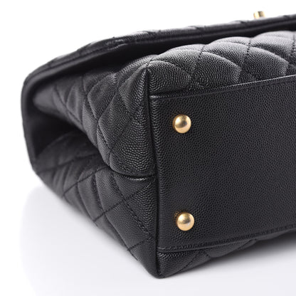 Chanel Caviar Quilted Small Coco Handle Flap Black 8 of 11