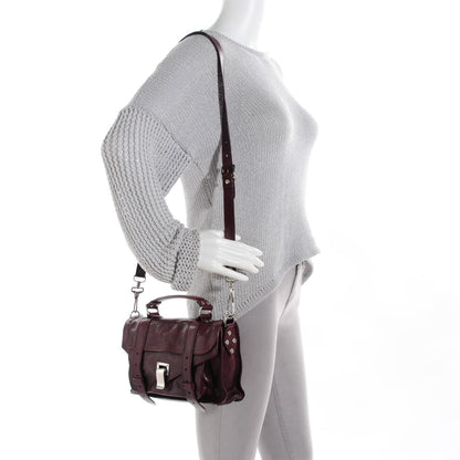 Proenza Schouler Lambskin Tiny PS1 Satchel Oxblood 2 of 13