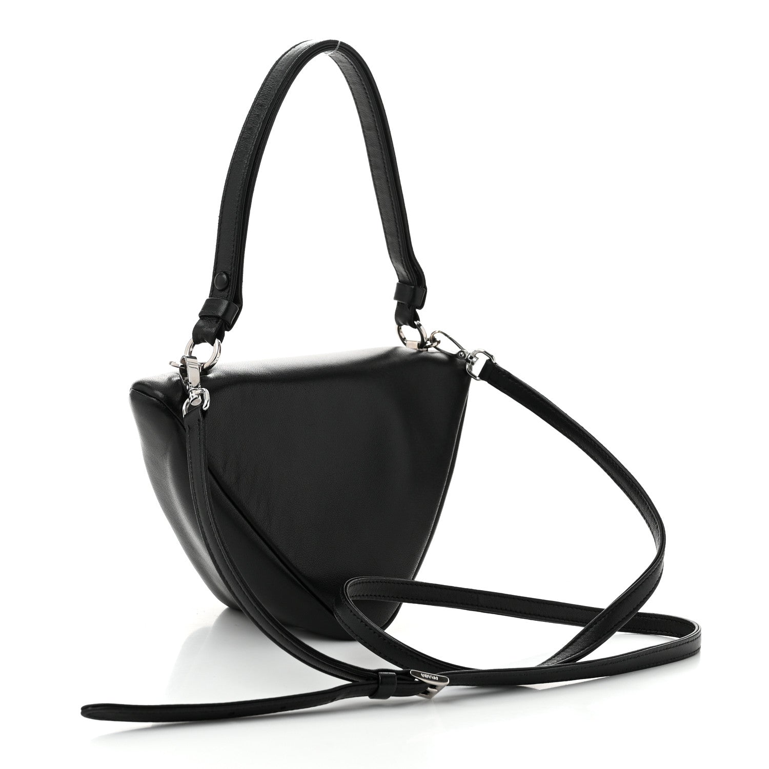 Prada Nappa Padded Signaux Triangle Crossbody Black 3 of 10