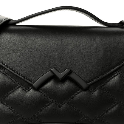 Moynat Lambskin Quilted Gabrielle Clutch Black 8 of 10