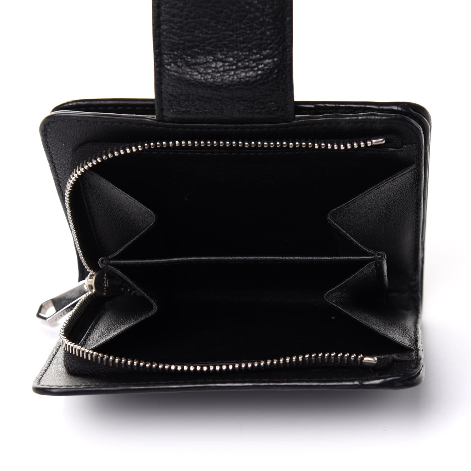 Givenchy Sugar Goatskin Compact Wallet Black 10 of 15