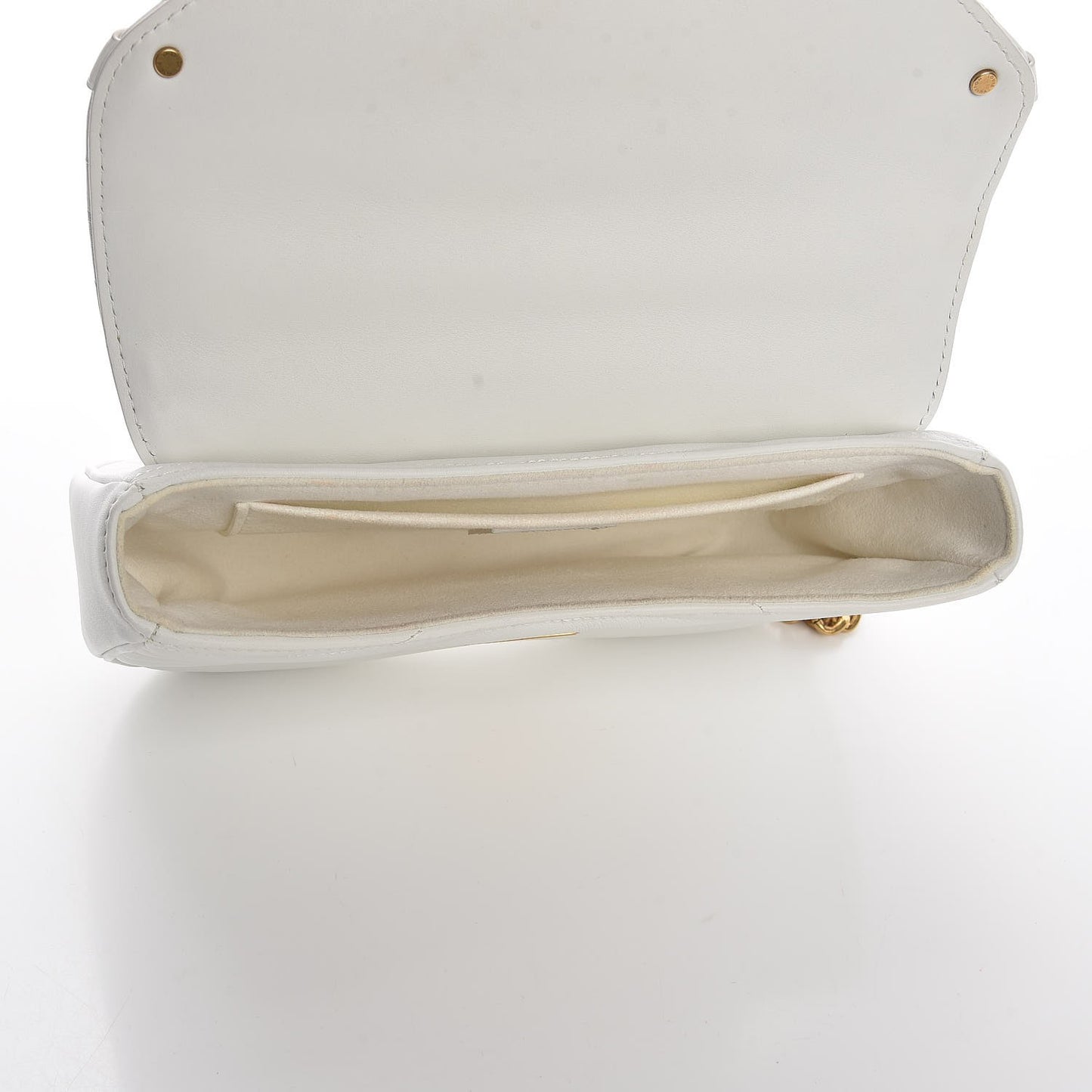 Calfskin New Wave Chain MM Snow