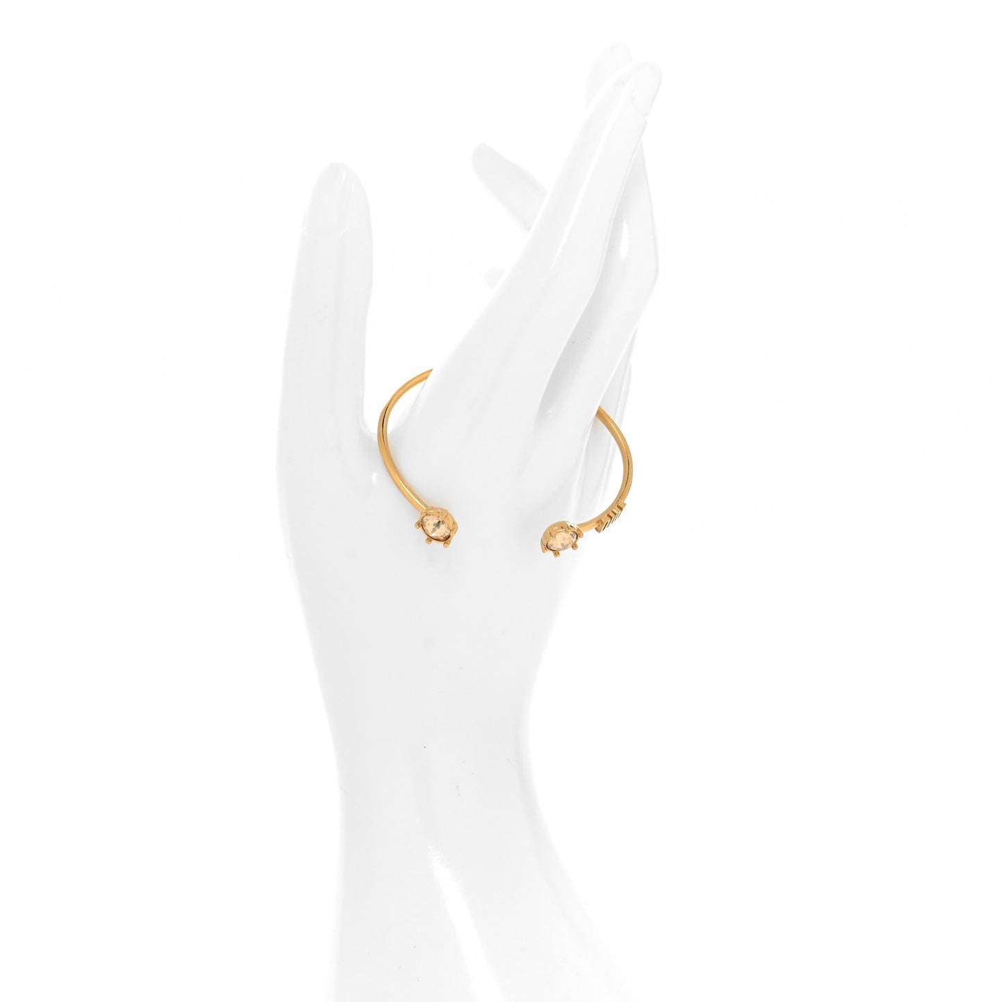 Metal Crystal Dio(r)evolution Bracelet Gold