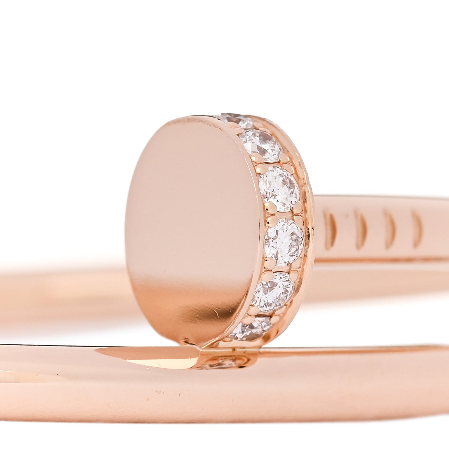 18K Pink Gold Diamond Juste Un Clou Bracelet 16