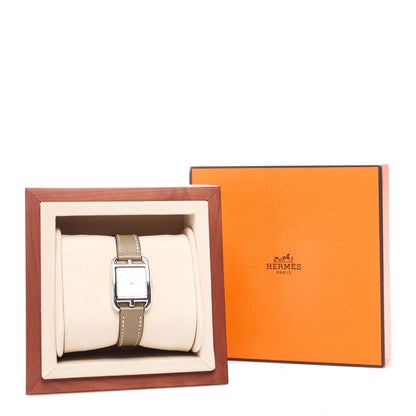 Hermes Stainless Steel Swift 23mm Cape Cod Quartz Watch Etoupe 5 of 5