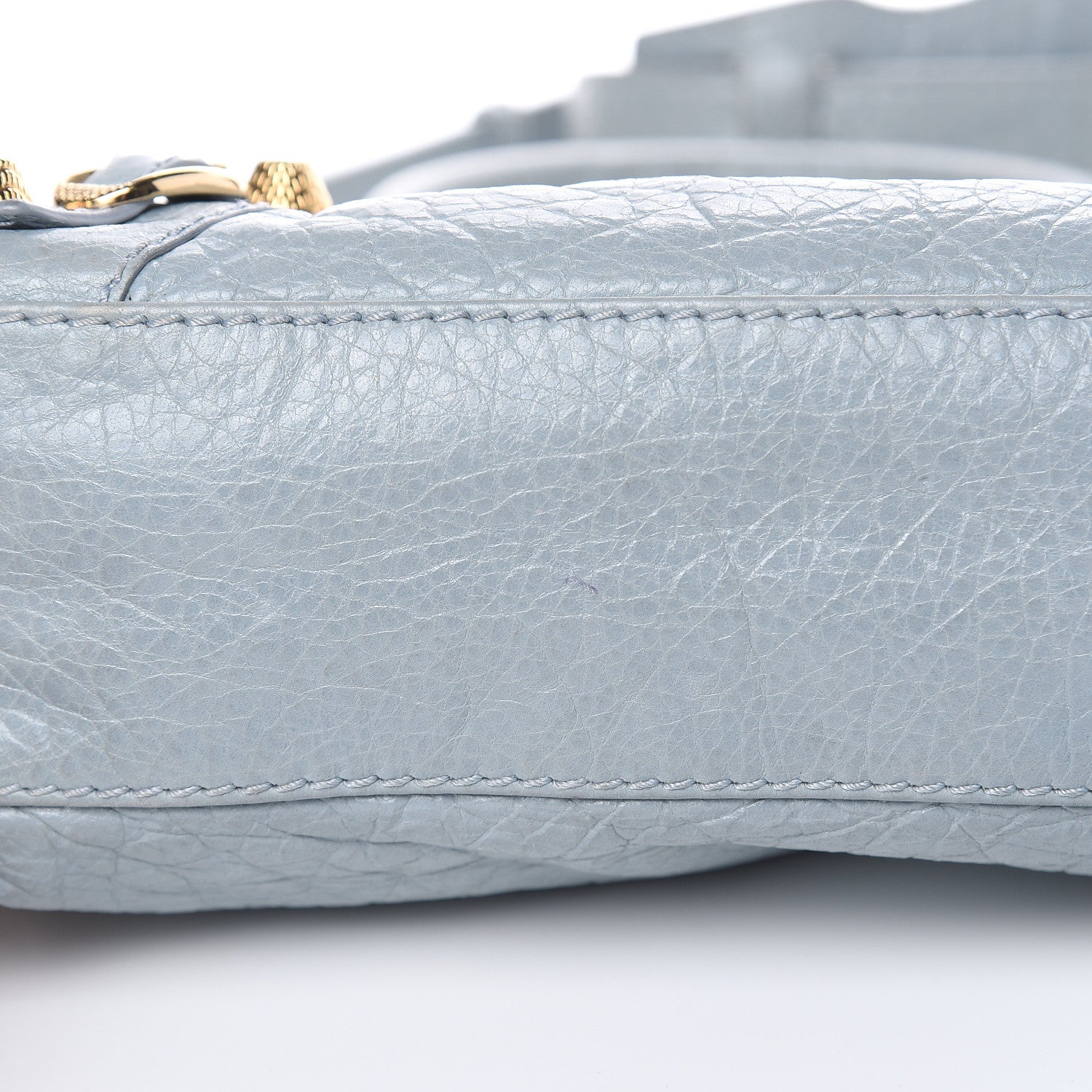 Balenciaga Agneau Giant 12 Gold Hardware Mini City Bleu Opaline 10 of 15