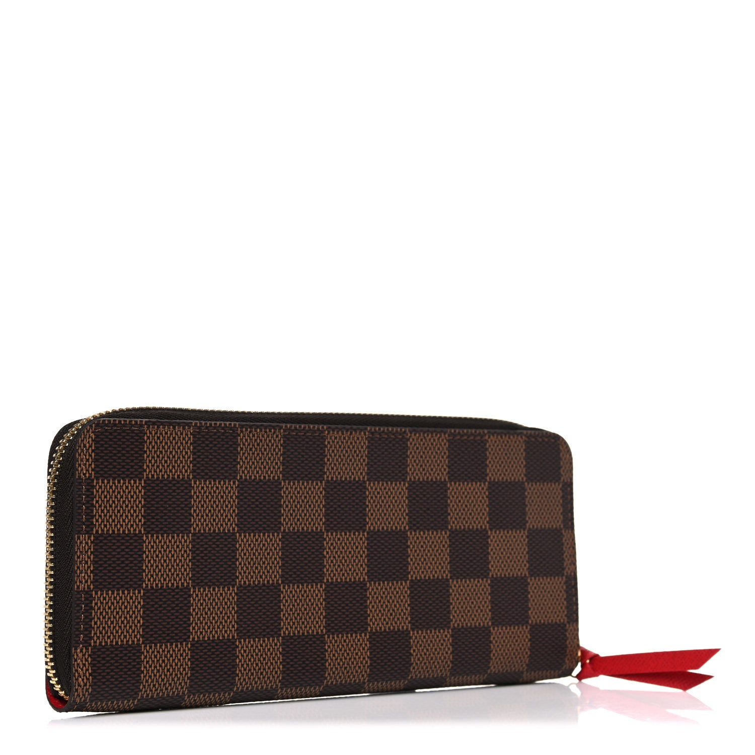 Louis Vuitton Damier Ebene Clemence Wallet Cherry 3 of 6