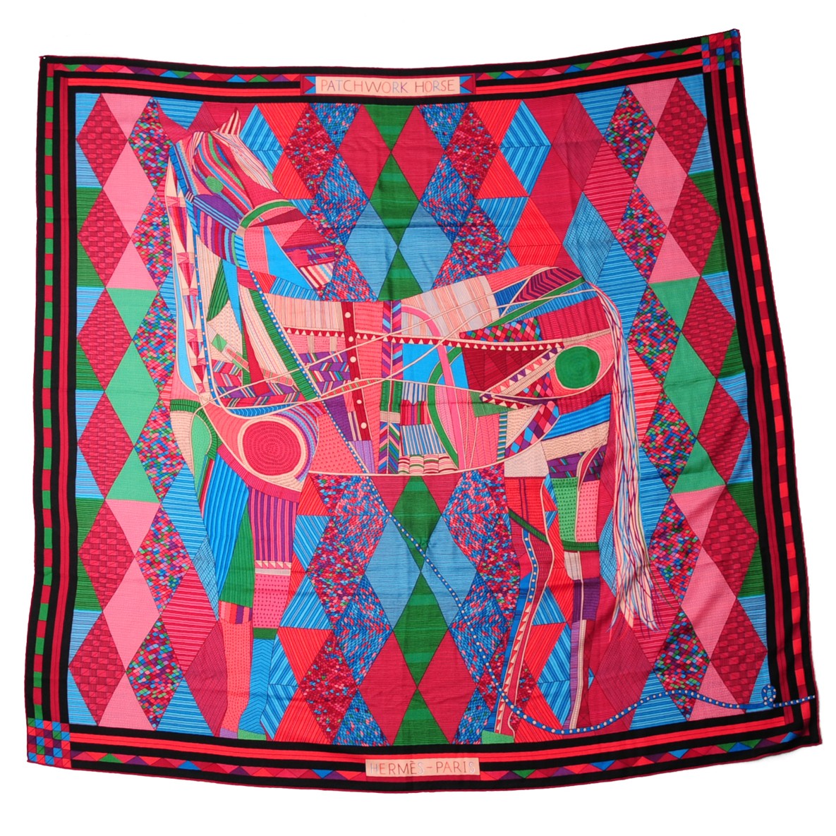 Cashmere Silk Patchwork Horse Shawl 140