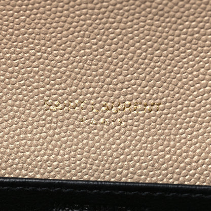 Saint Laurent Grain De Poudre Monogram Uptown Chain Wallet Dark Beige 7 of 8