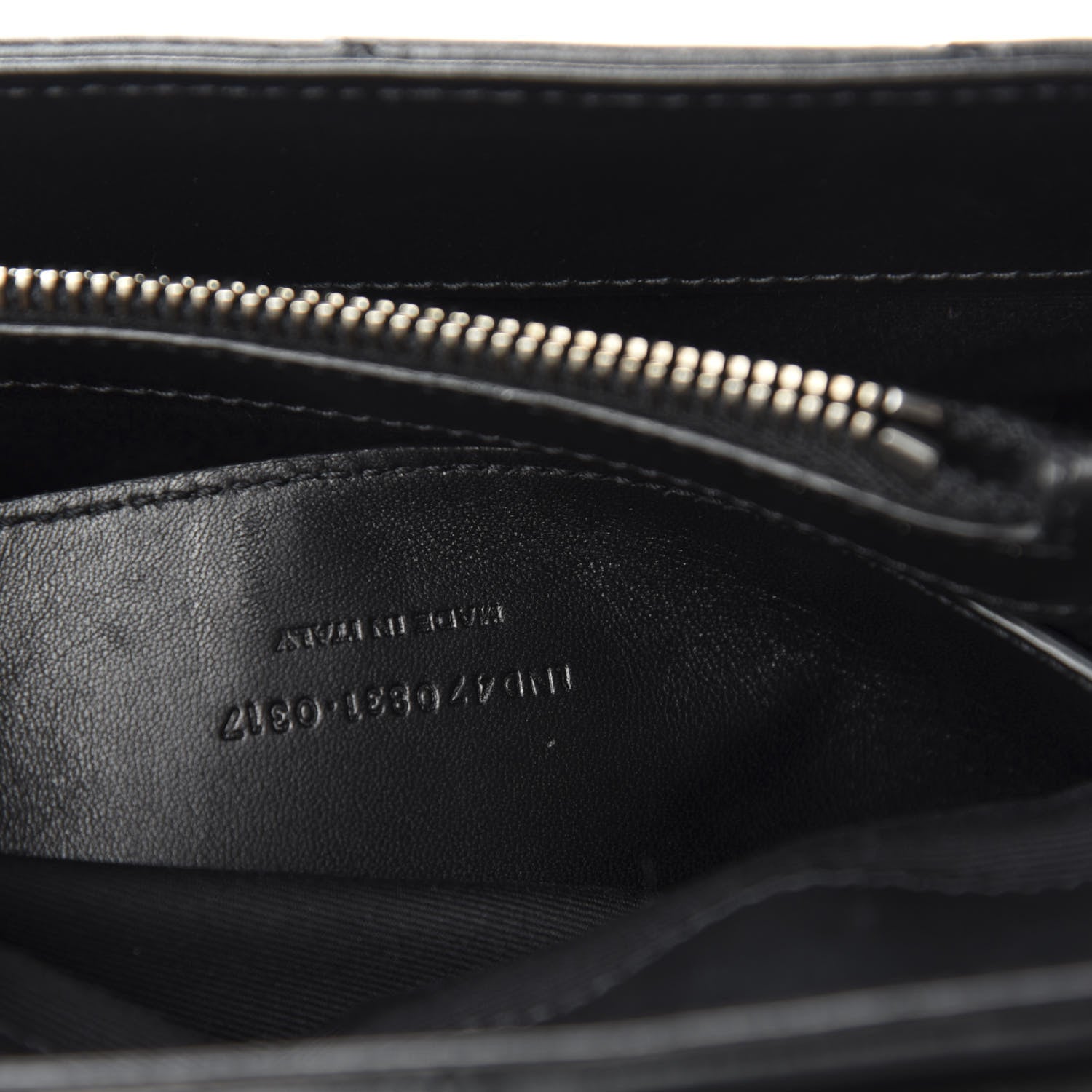 Saint Laurent Calfskin Y Quilted Monogram Small Charm Loulou Chain Satchel Black 10 of 11