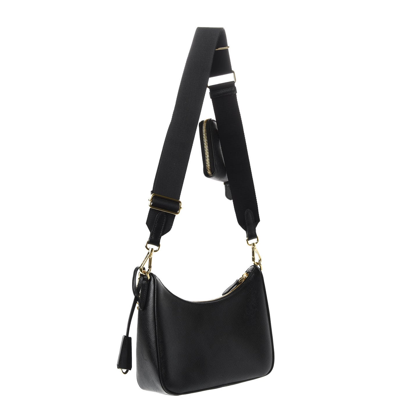 Saffiano Lux Re-Edition 2005 Shoulder Bag Black