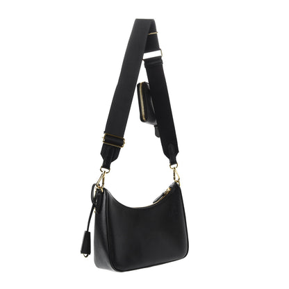 Prada Saffiano Lux Re-Edition 2005 Shoulder Bag Black 3 of 10