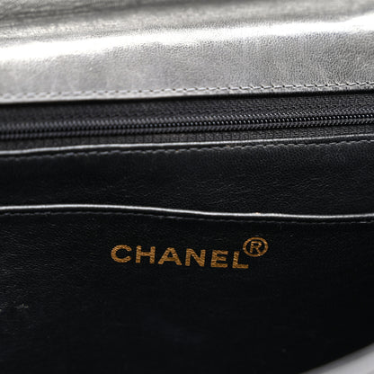 Chanel Lambskin Quilted Jumbo Single Flap Black 6 of 13