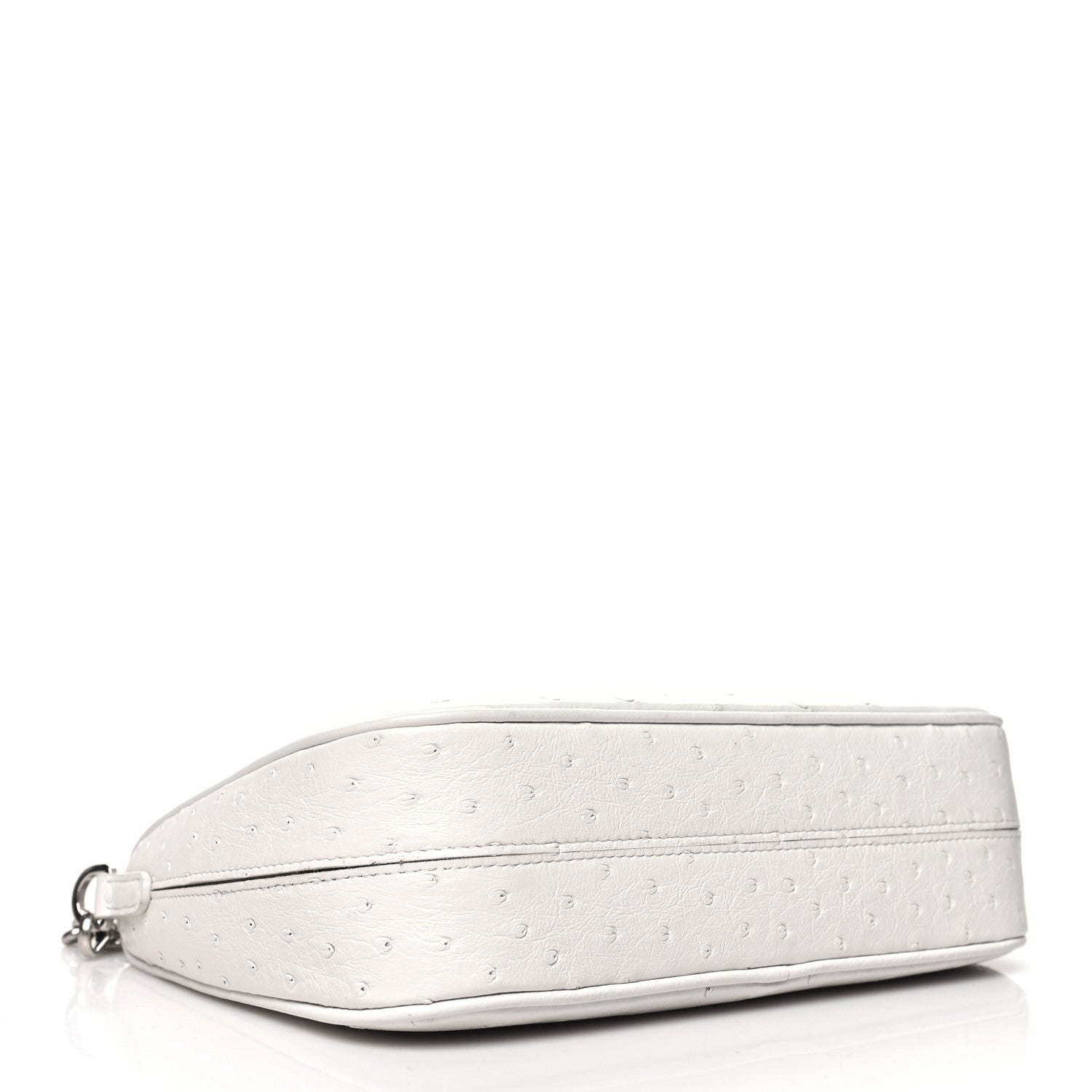 Prada Ostrich Re-Edition 2005 Shoulder Bag White 4 of 11
