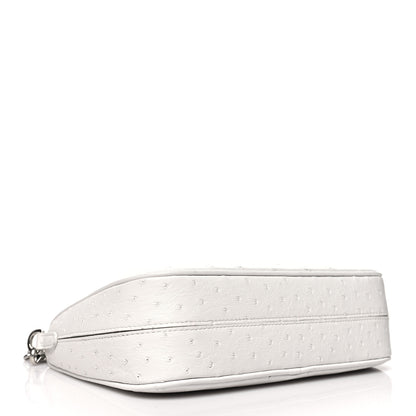 Prada Ostrich Re-Edition 2005 Shoulder Bag White 4 of 11