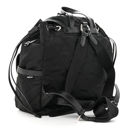 Prada Tessuto Nylon Saffiano Vela Quilted Backpack Black 3 of 19