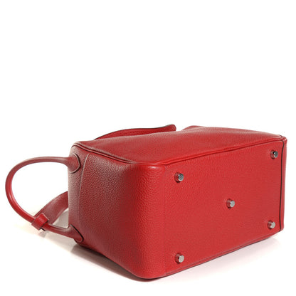 Hermes Taurillon Clemence Lindy 30 Rouge Casaque 5 of 15