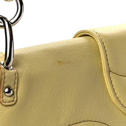 Salvatore Ferragamo Goatskin Gancini Shoulder Bag Citronella 9 of 9
