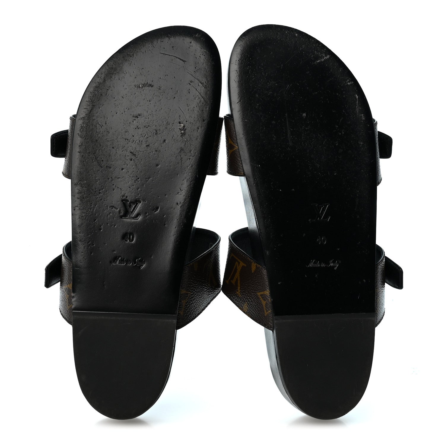 Louis Vuitton Monogram Bom Dia Mule Sandals 40 Black 6 of 11