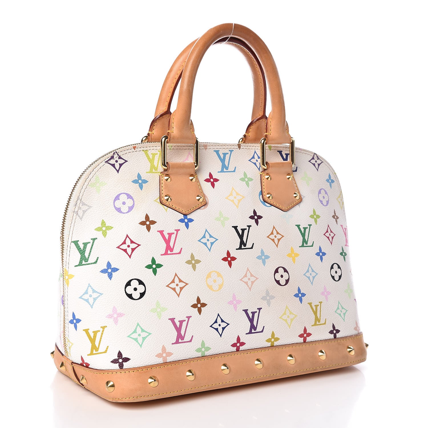 Louis Vuitton Monogram Multicolor Alma White 3 of 12