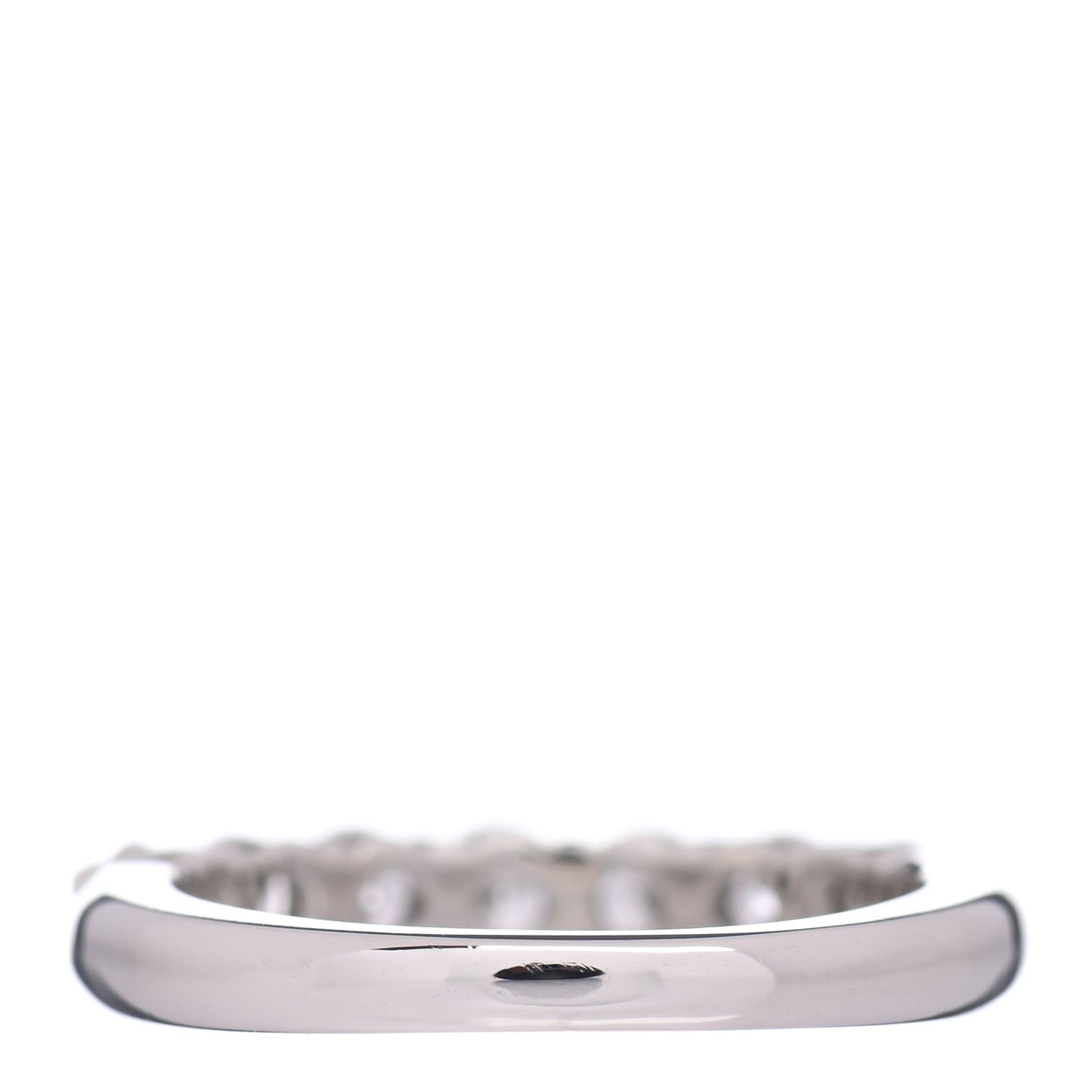 Platinum Diamond .57ct 3mm Half Circle Embrace Band Ring 45 3.25