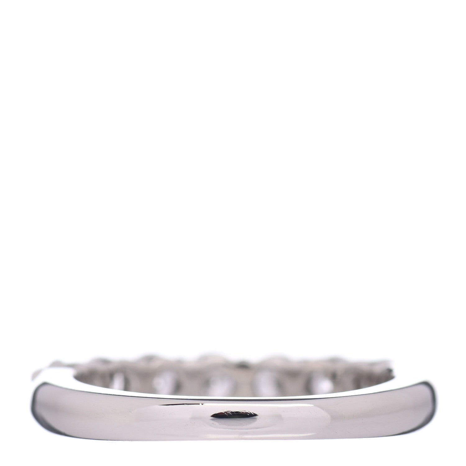 Tiffany Platinum Diamond .57ct 3mm Half Circle Embrace Band Ring 45 3.25 3 of 6