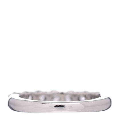 Tiffany Platinum Diamond .57ct 3mm Half Circle Embrace Band Ring 45 3.25 3 of 6
