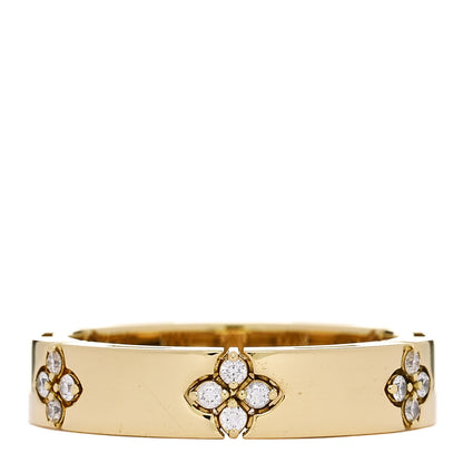 Roberto Coin 18K Yellow Gold Diamond Narrow Love in Verona Band Ring 53 6.5 1 of 5