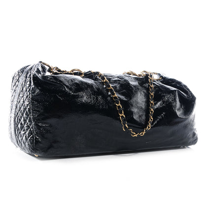 Chanel Vinyl Rock and Chain XXL Bowler Black 3 of 7