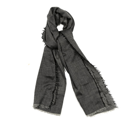 Chanel Cashmere CC Scarf Grey 1 of 3