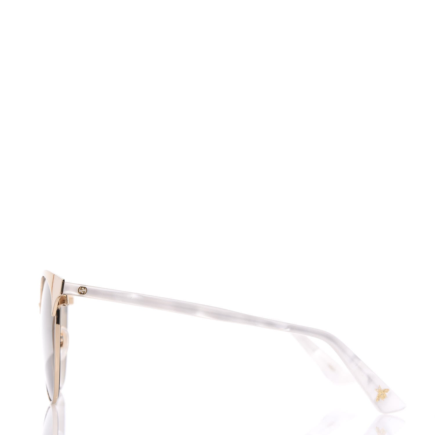 Gucci Round Metal GG0245S Sunglasses Gold 2 of 8