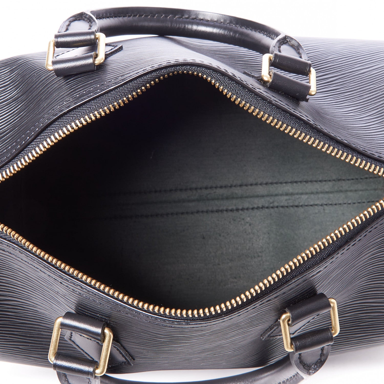 Louis Vuitton Epi Speedy 25 Black 4 of 9