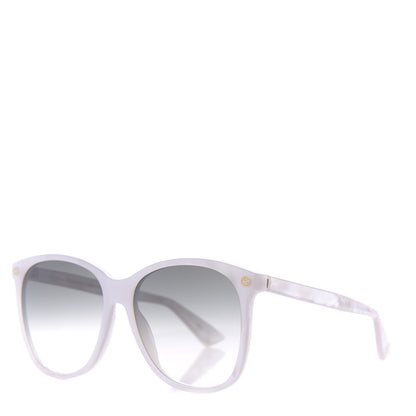 Gucci Acetate Round GG Sunglasses GG0024S Pearl 1 of 7
