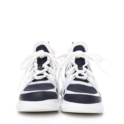 Louis Vuitton Calfskin Technical Nylon LV Archlight Sneakers 37 Marine 2 of 9