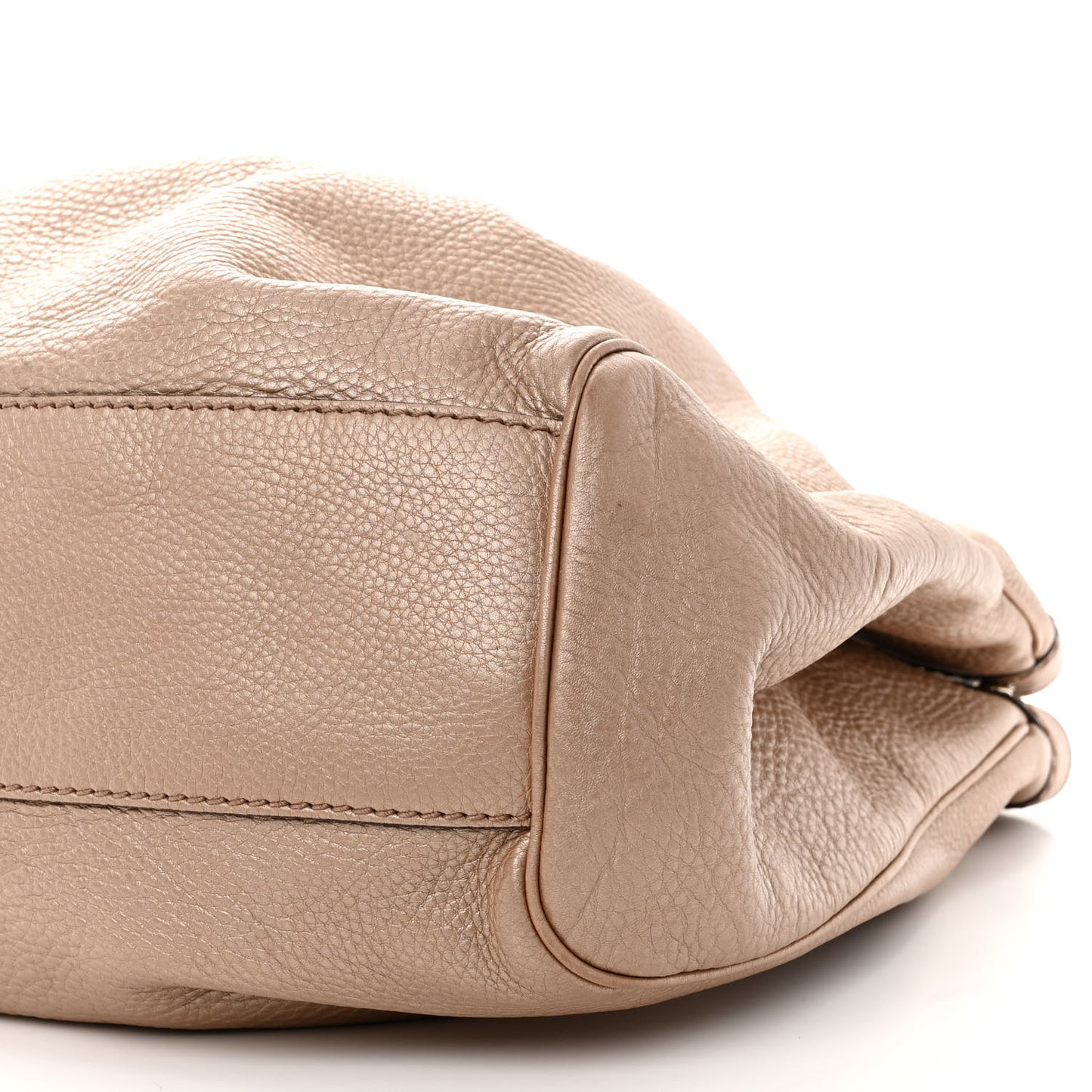 Metallic Cellarius Calfskin Large Sukey Tote Winter Rose