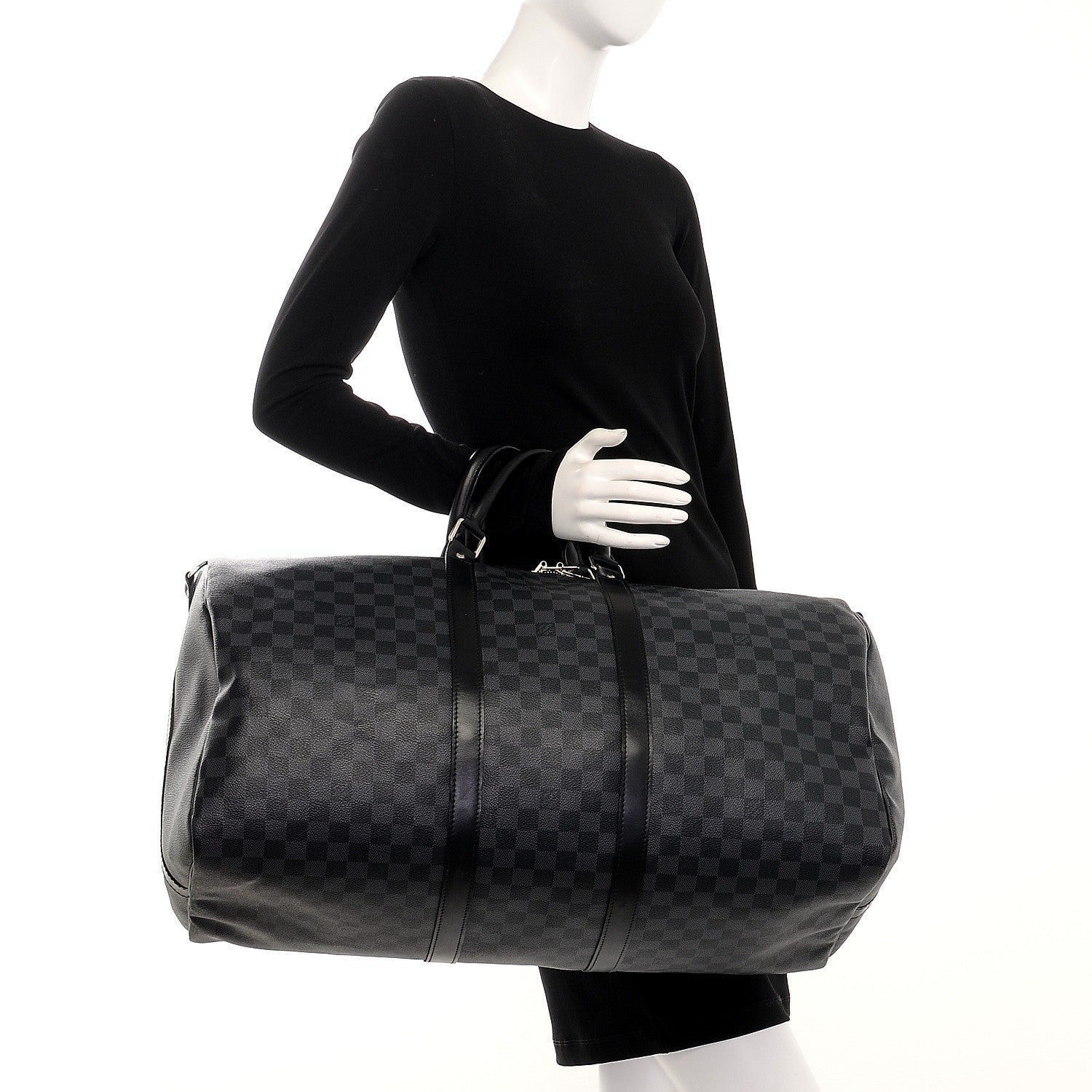 Louis Vuitton Damier Graphite Keepall Bandouliere 55 3 of 8
