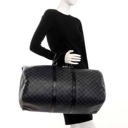 Louis Vuitton Damier Graphite Keepall Bandouliere 55 3 of 8