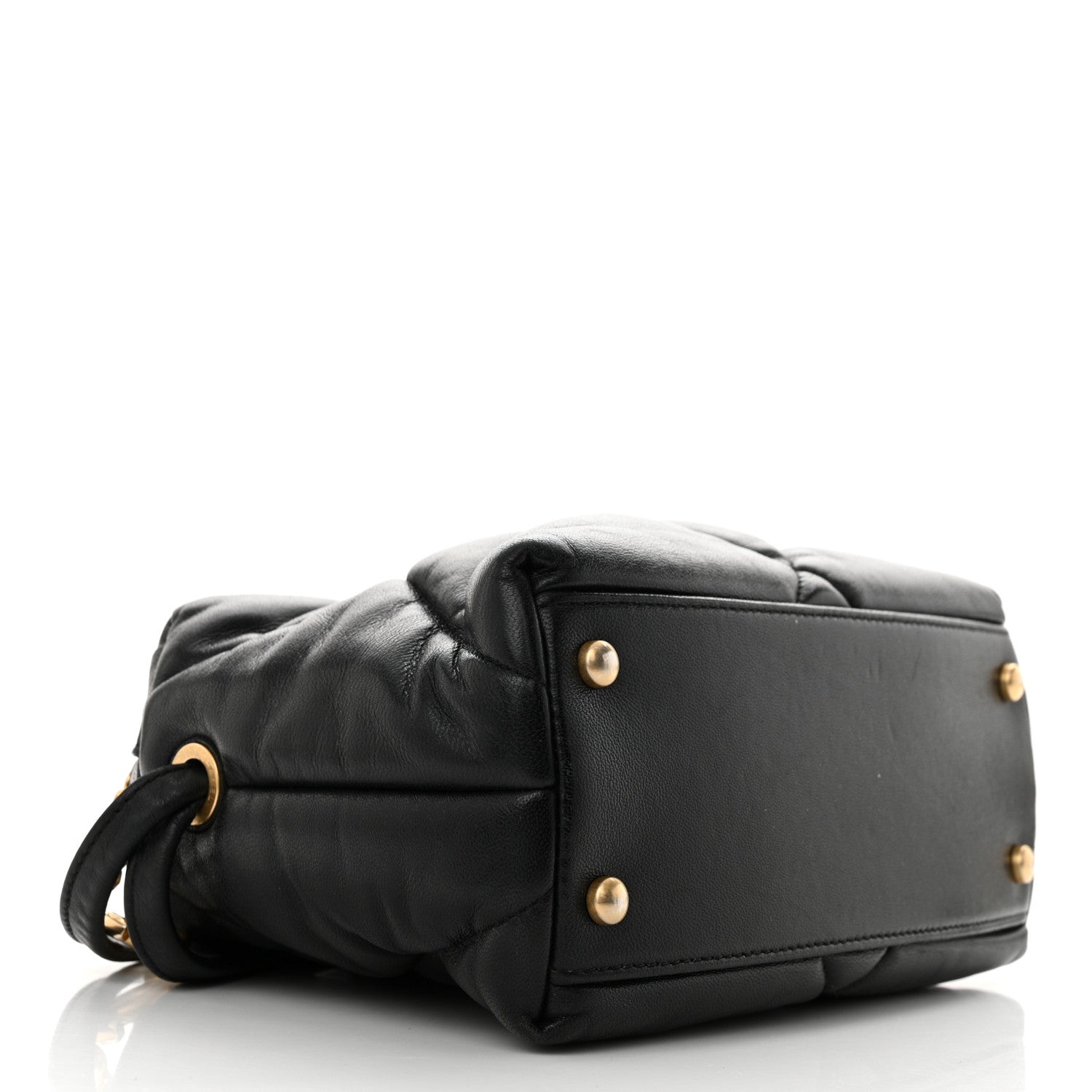Chanel Lambskin Quilted Small Bowling Bag Black 4 of 10