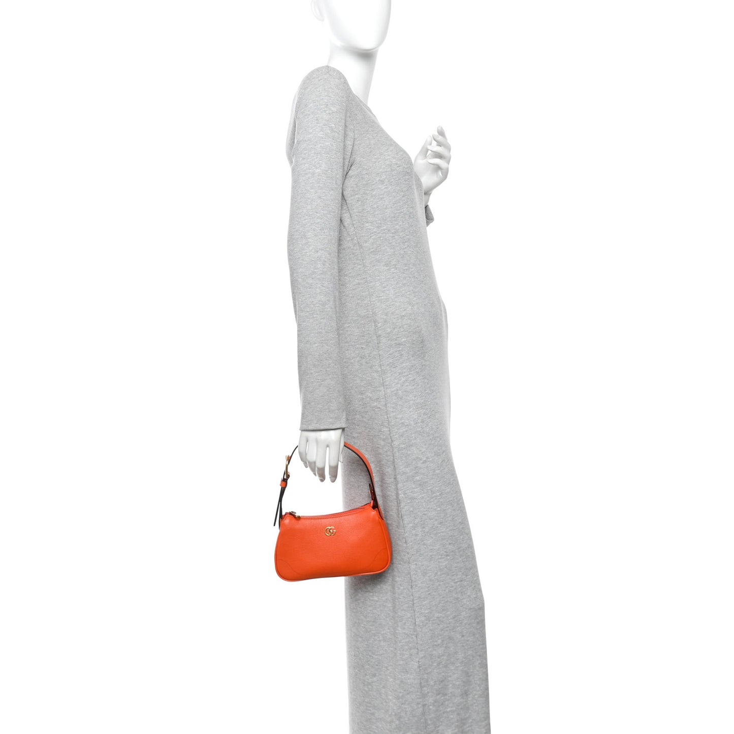 Goatskin Mini Aphrodite Shoulder Bag Orange