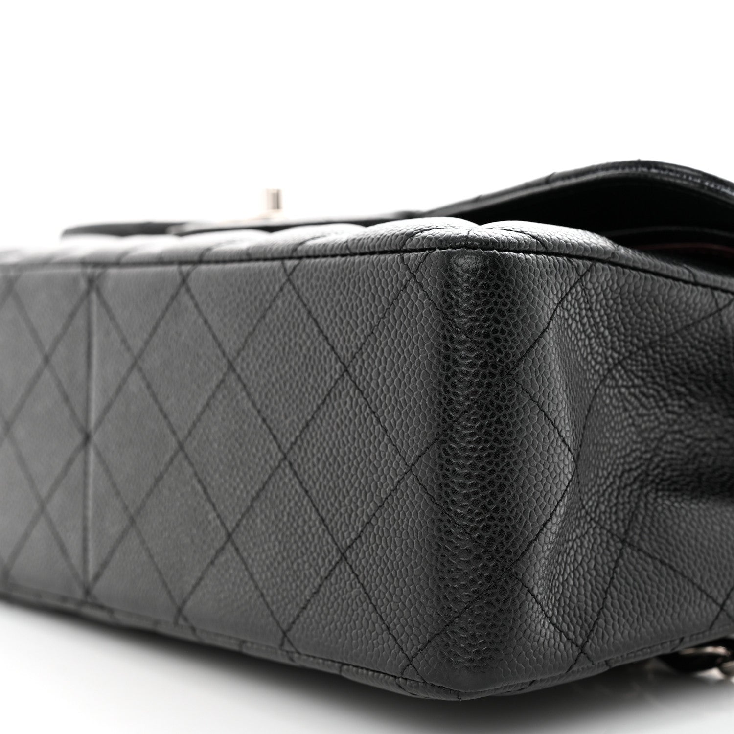 Chanel Caviar Quilted Jumbo Double Flap Black 10 of 15