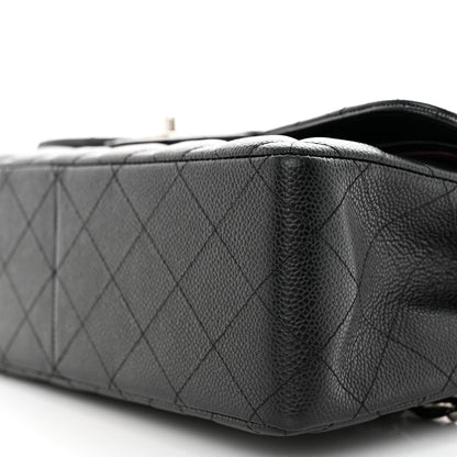 Chanel Caviar Quilted Jumbo Double Flap Black 10 of 15
