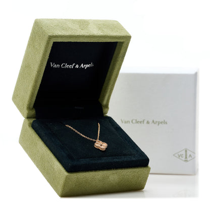 Van Cleef & Arpels 18K Rose Gold Sweet Alhambra Pendant Necklace 6 of 6