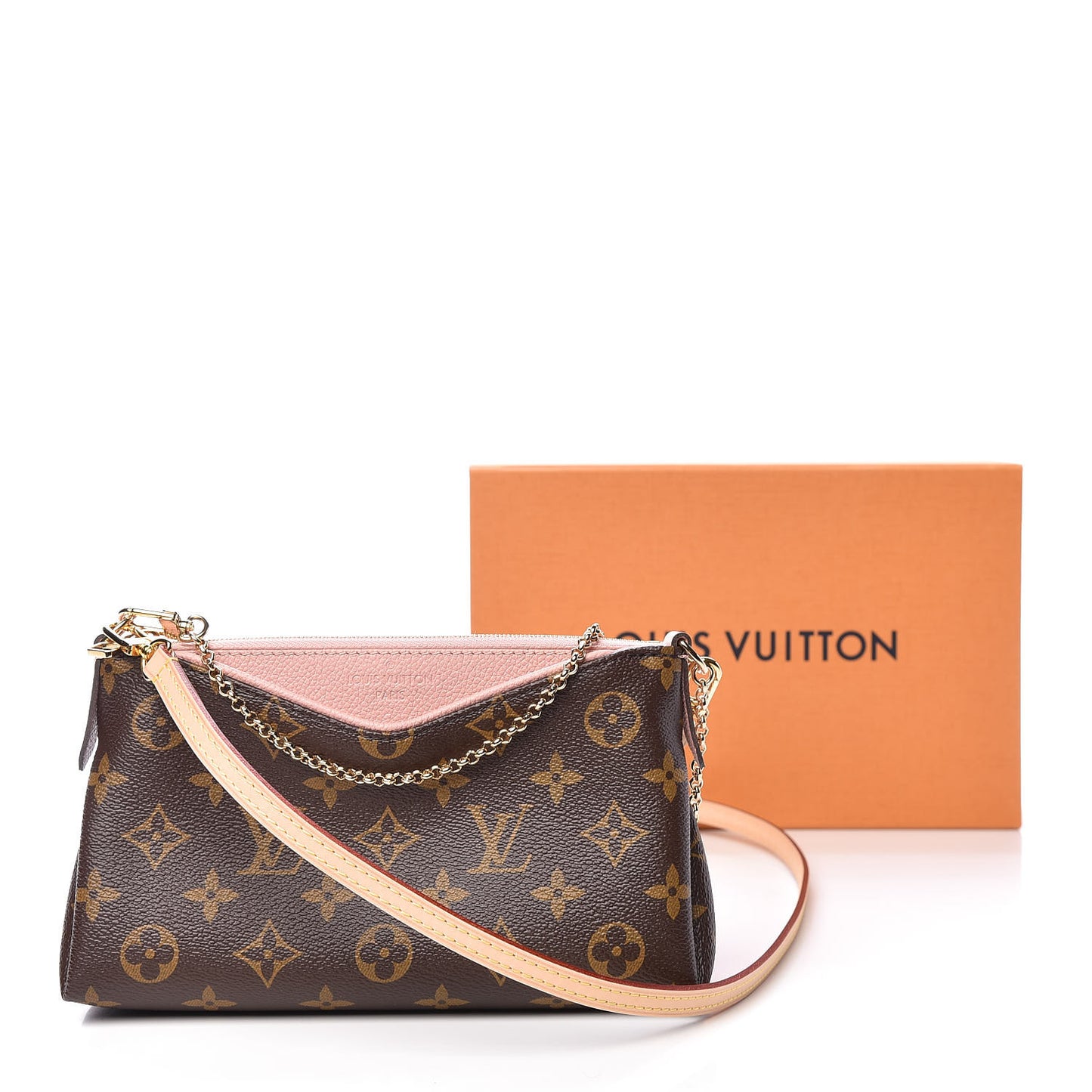Monogram Pallas Clutch Rose Poudre