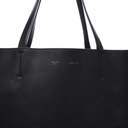 Celine Grained Calfskin Medium Horizontal Cabas Phantom Black White 11 of 11