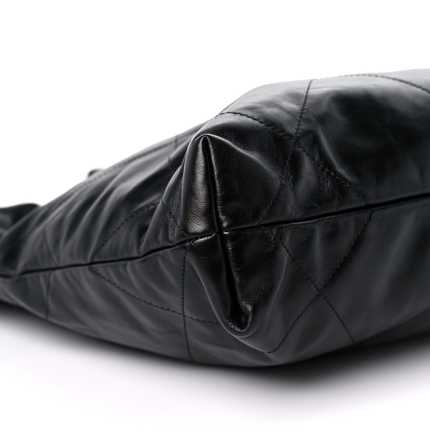 Chanel Shiny Calfskin Quilted Small Chanel 22 Black 9 of 11