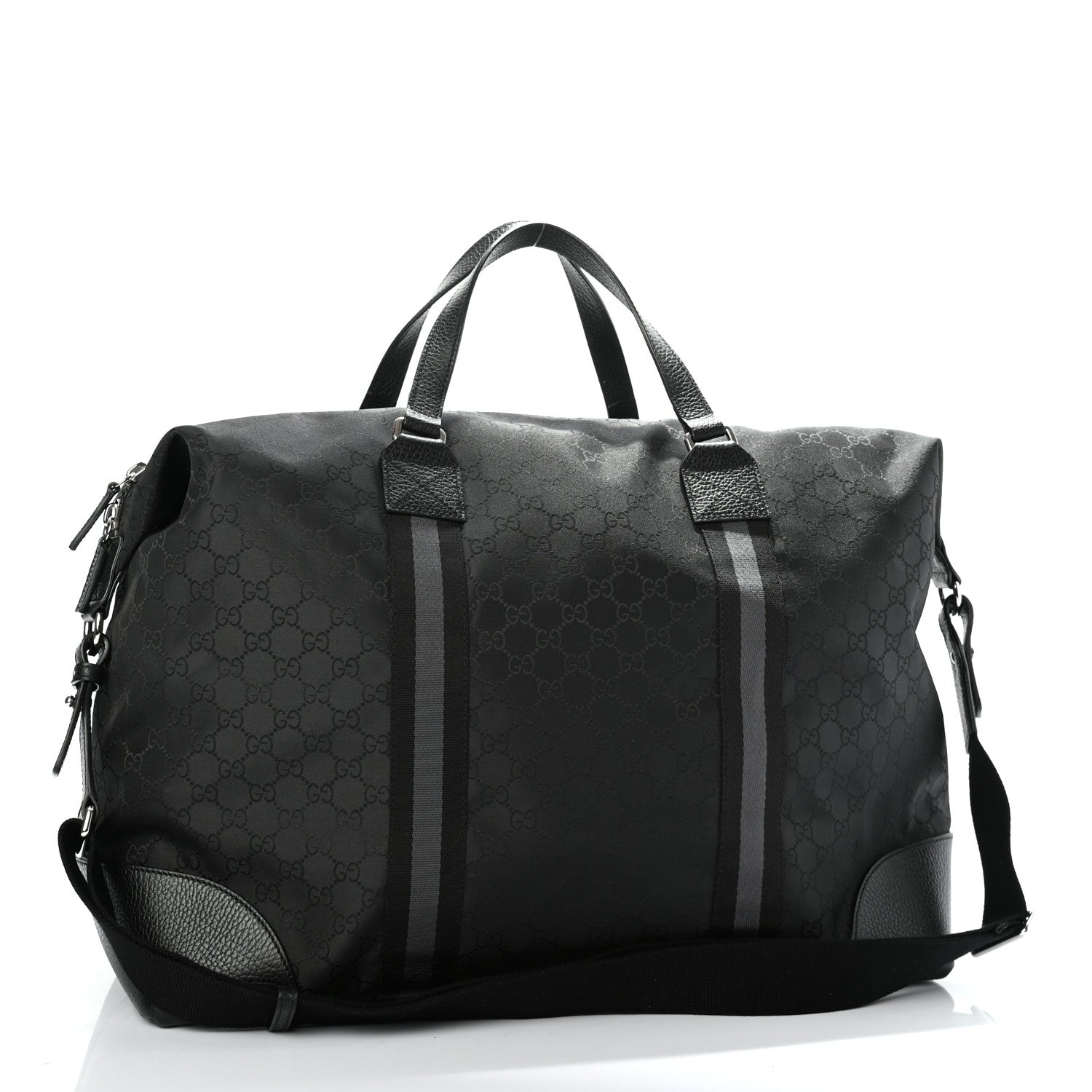 Gucci Nylon Monogram XL Duffle Bag Black 2 of 8