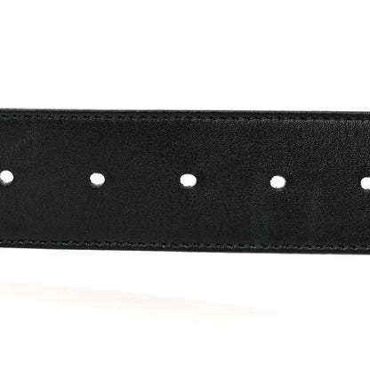 Gucci Moon Calfskin Pearl Double G 40mm Belt 85 34 Black Cream 4 of 6