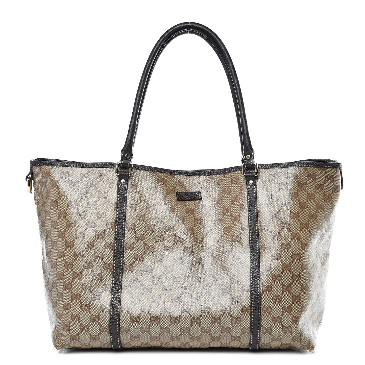 Crystal Monogram Large Joy Tote Beige Ebony Testa di Moro